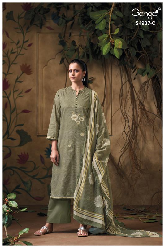 Ganga meliora 4987 wholesale dress material surat online